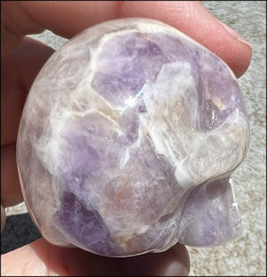 Chevron Amethyst Crystal Skull - Dream Work, Inner Journeying