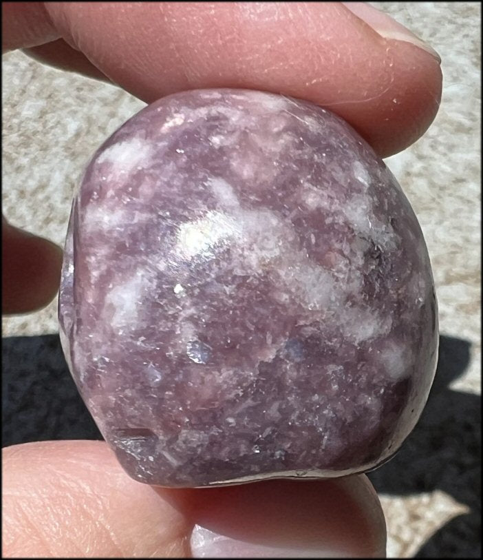 Small LEPIDOLITE Crystal Skull - AKA Lavenderine - Relaxation, Optimism