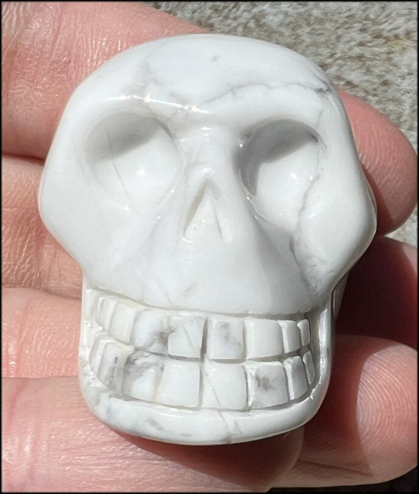 Howlite CRYSTAL SKULL - Boost Memory, Aid Creativity