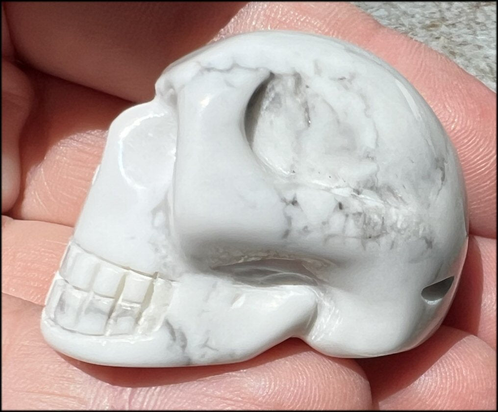 Howlite CRYSTAL SKULL - Boost Memory, Aid Creativity