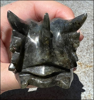 Labradorite DRAGON Crystal Skull - Remember the magic!