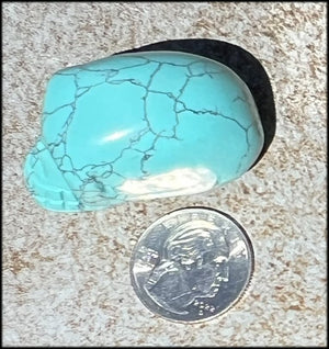 Sky Blue Turquoise HOWLITE Crystal Skull - Calm Communication, Memory
