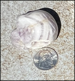 Chevron Amethyst Crystal Skull - Dream Work, Inner Journeying