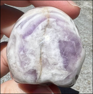 Chevron Amethyst Crystal Skull - Dream Work, Inner Journeying