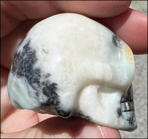 Peruvian Blue Opal CRYSTAL SKULL - Courage, Ingenuity