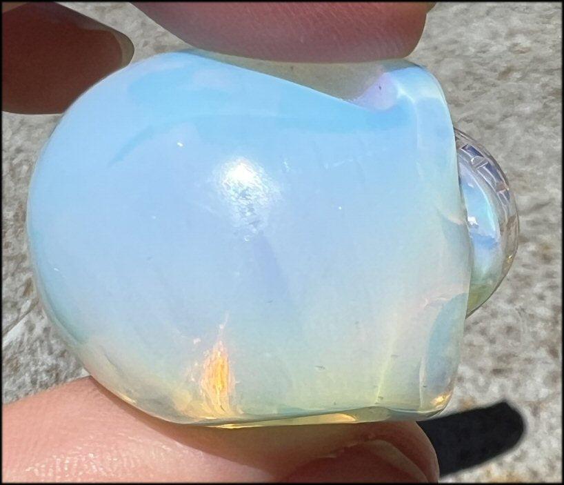 Small OPALITE Crystal Skull - Remove blocks, Promote Emotional strength