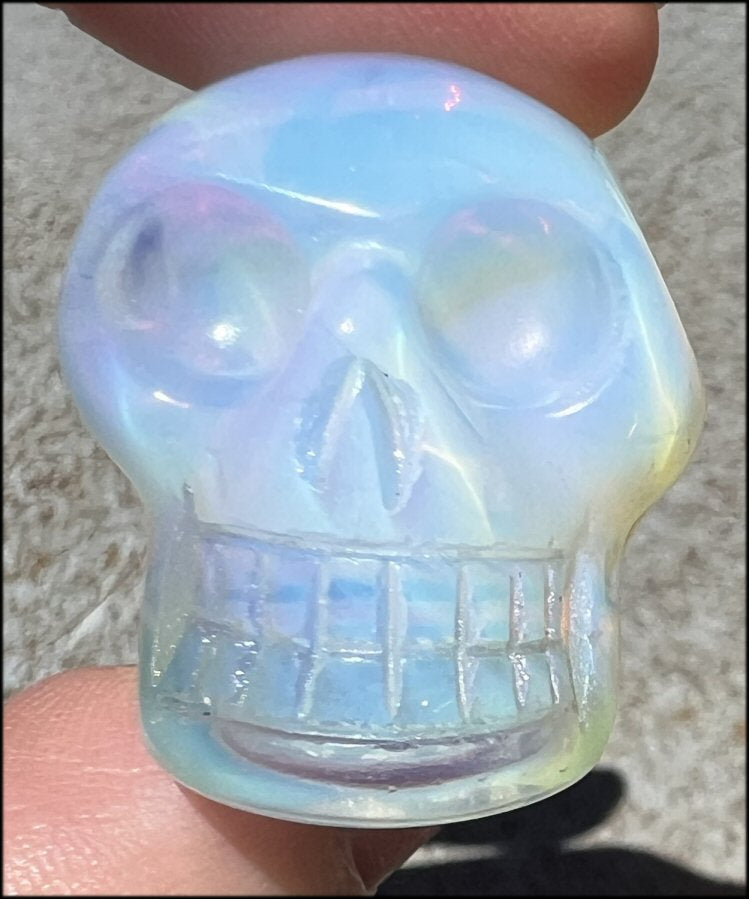 Small OPALITE Crystal Skull - Remove blocks, Promote Emotional strength