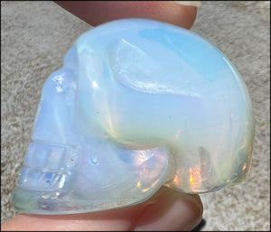 Small OPALITE Crystal Skull - Remove blocks, Promote Emotional strength