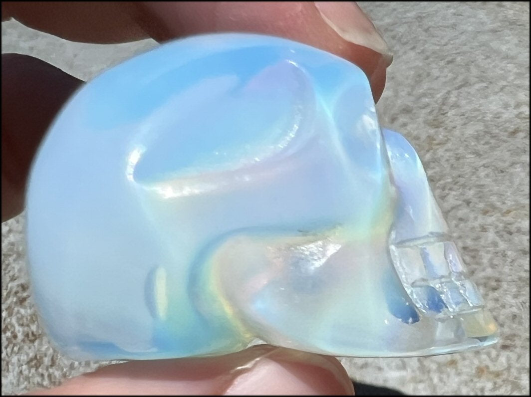 Small OPALITE Crystal Skull - Remove blocks, Promote Emotional strength