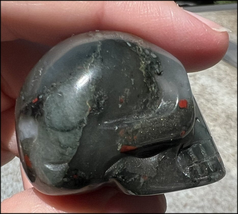 Hummingbird Agate CRYSTAL SKULL - Clarity, Self-Healing - with Synergy 6+ years