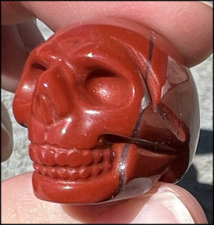 Small Red Jasper CRYSTAL SKULL - Stone of Counselors and Healers