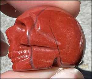 Small Red Jasper CRYSTAL SKULL - Stone of Counselors and Healers