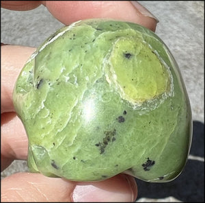 Nephrite Jade CRYSTAL SKULL - Combat negative thoughts, Heart Chakra