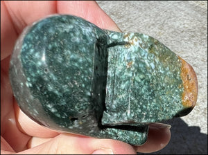 Ocean Jasper CRYSTAL SKULL - Protection, Heart Chakra