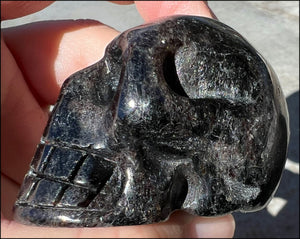Unusual Russian ASTROPHYLLITE Crystal Skull - Release unhealthy patterns