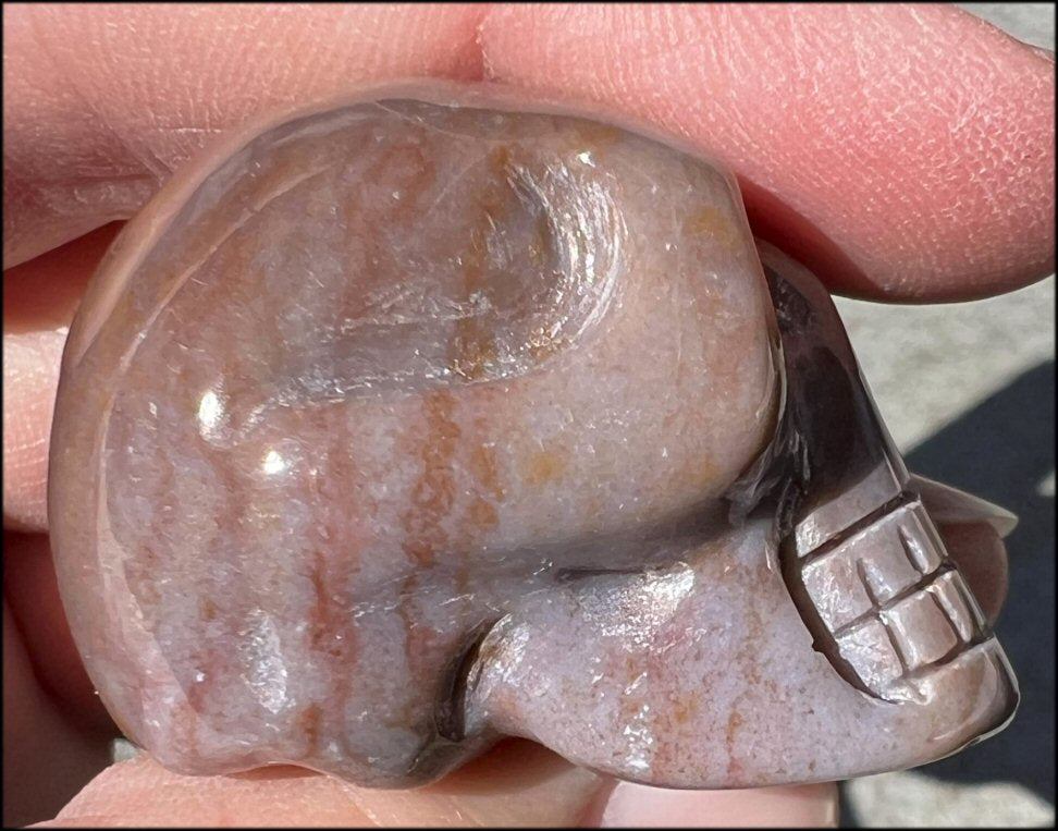 Small RAINBOW JASPER Crystal Skull - Tranquility - with Synergy 12+ years