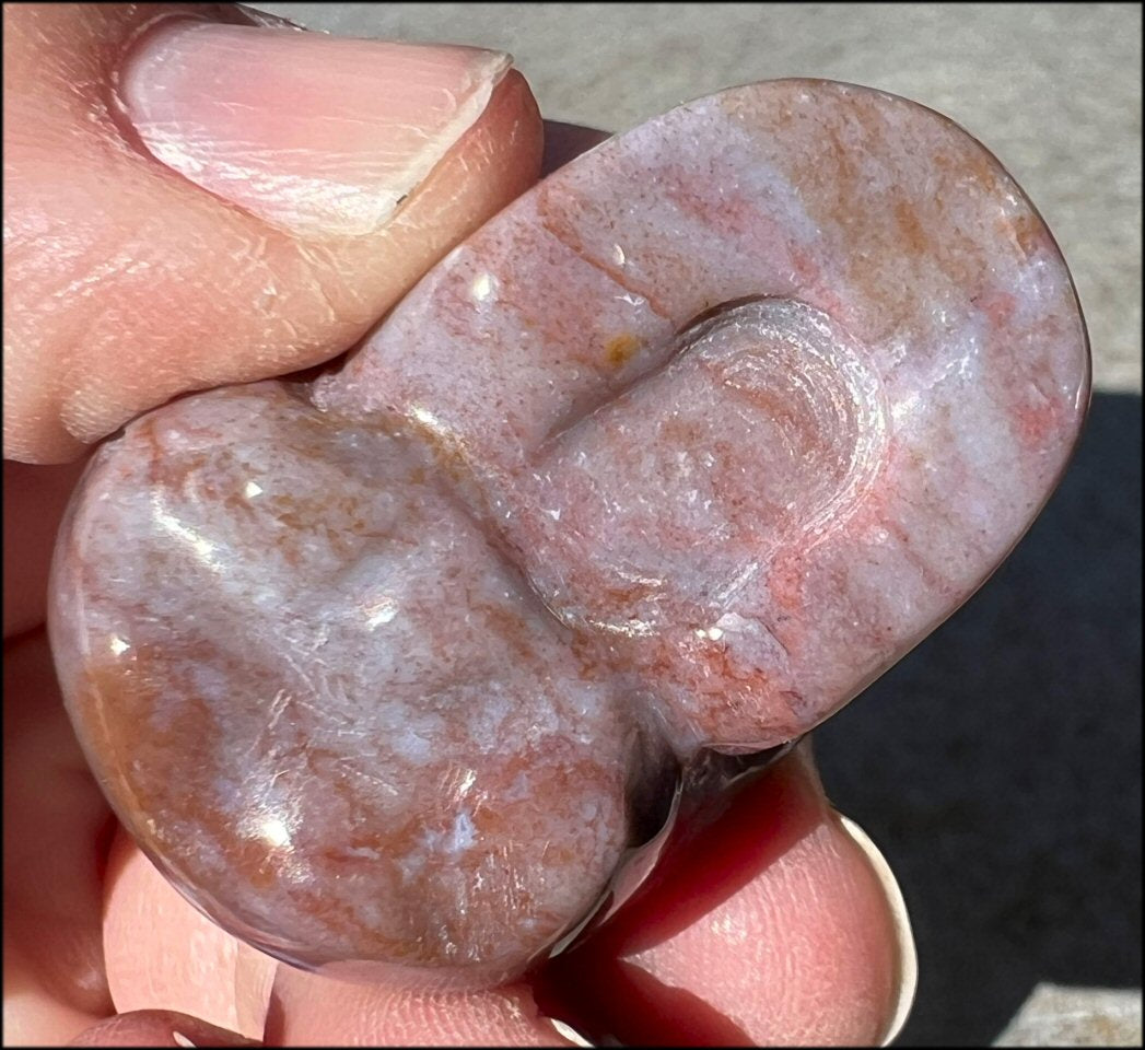 Small RAINBOW JASPER Crystal Skull - Tranquility - with Synergy 12+ years