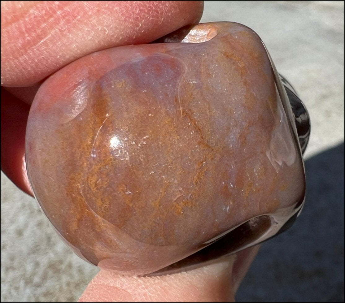 Small RAINBOW JASPER Crystal Skull - Tranquility - with Synergy 12+ years