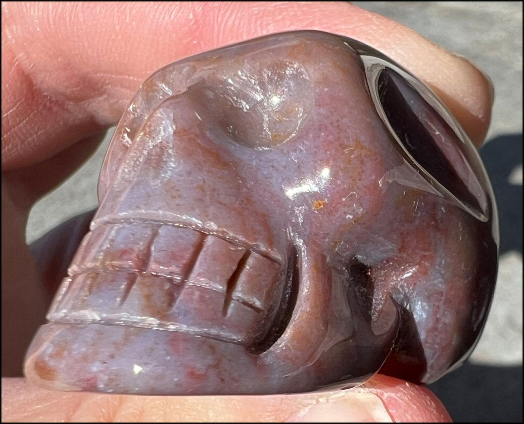 Small RAINBOW JASPER Crystal Skull - Tranquility - with Synergy 12+ years