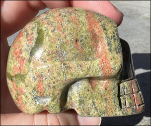 UNAKITE Crystal Skull - Connect with Mother Earth - with Synergy 9+ years