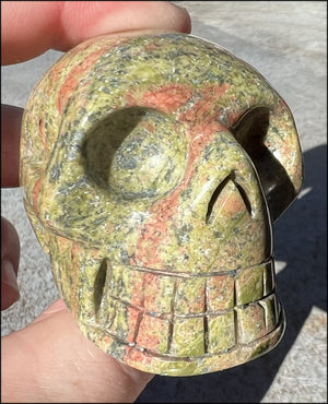 UNAKITE Crystal Skull - Connect with Mother Earth - with Synergy 9+ years