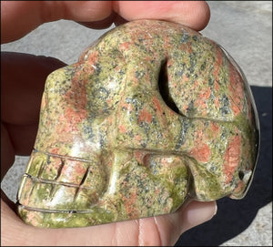 UNAKITE Crystal Skull - Connect with Mother Earth - with Synergy 9+ years