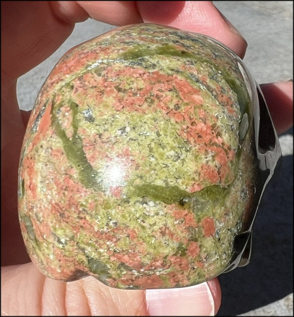 UNAKITE Crystal Skull - Connect with Mother Earth - with Synergy 9+ years