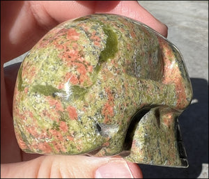 UNAKITE Crystal Skull - Connect with Mother Earth - with Synergy 9+ years