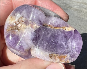 Chevron Amethyst Crystal Skull - Dream Work, Inner Journeying
