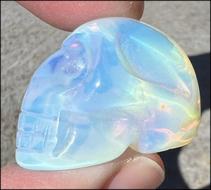 Small OPALITE Crystal Skull - Remove blocks, Promote Emotional strength