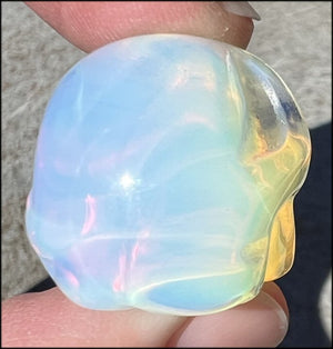 Small OPALITE Crystal Skull - Remove blocks, Promote Emotional strength