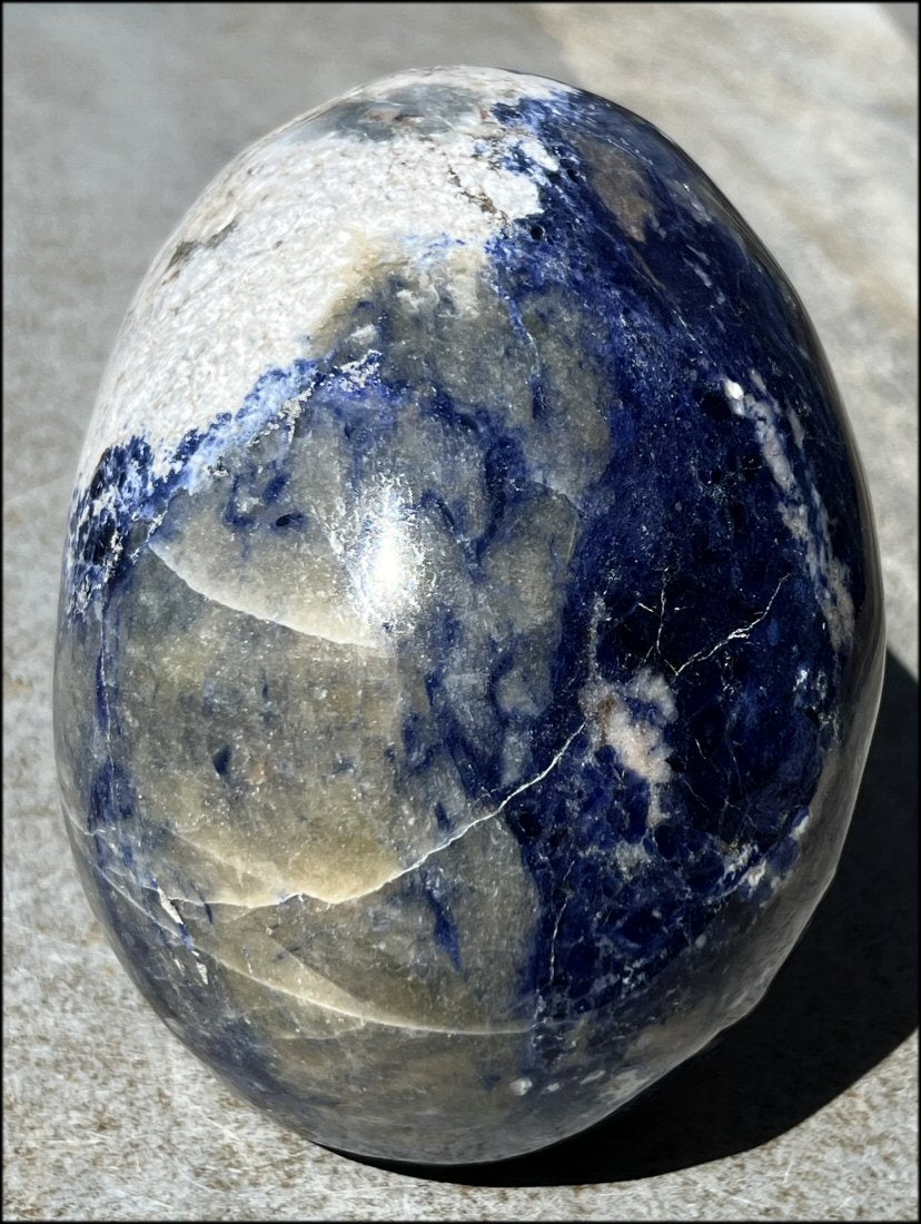 LifeSize SODALITE Crystal Skull - Throat Chakra, Communication - 8.5lbs+