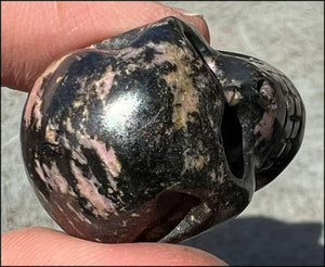 Rhodonite CRYSTAL SKULL - Open Heart Chakra - with Synergy 5+ years