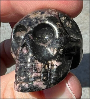 Rhodonite CRYSTAL SKULL - Open Heart Chakra - with Synergy 5+ years