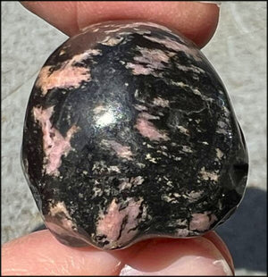 Rhodonite CRYSTAL SKULL - Open Heart Chakra - with Synergy 5+ years