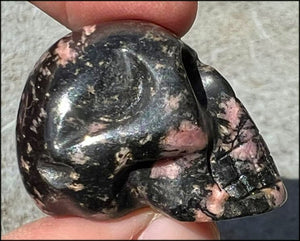 Rhodonite CRYSTAL SKULL - Open Heart Chakra - with Synergy 5+ years