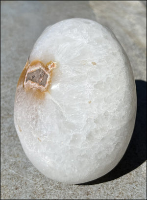 LifeSize Agate GEODE Crystal Skull with Super Cool Druzy Lined Facial VUG!