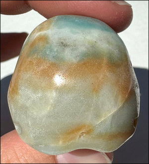 Peruvian BLUE OPAL Crystal Skull with Small VUGS - Creativity, Communication