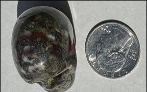 Dragon's Blood Jasper CRYSTAL SKULL - Enhance Emotional+Spiritual Growth