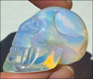Small OPALITE Crystal Skull - Remove blocks, Promote Emotional strength
