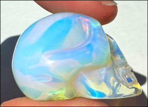 Small OPALITE Crystal Skull - Remove blocks, Promote Emotional strength
