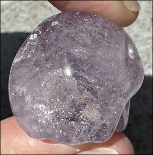 Small AMETHYST Crystal Skull with Rainbows - Divination - with Synergy 8+ yrs