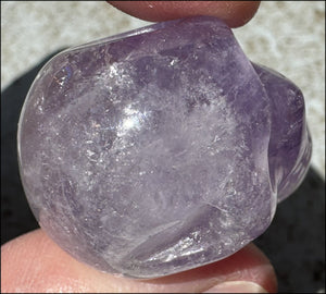 Small AMETHYST Crystal Skull with Rainbows - Divination - with Synergy 8+ yrs