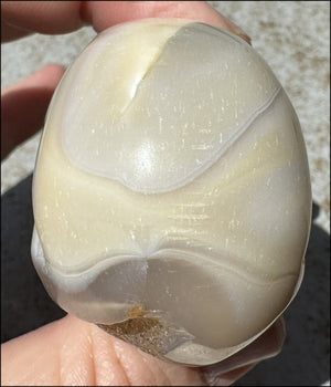 Agate Crystal Skull w/ Cool Lg. VUG - Harmony, Connect with Mother Earth