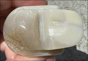 Agate Crystal Skull w/ Cool Lg. VUG - Harmony, Connect with Mother Earth