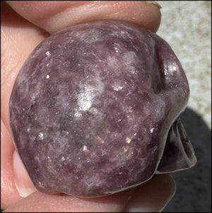 Small LEPIDOLITE Crystal Skull - AKA Lavenderine - Relaxation, Optimism