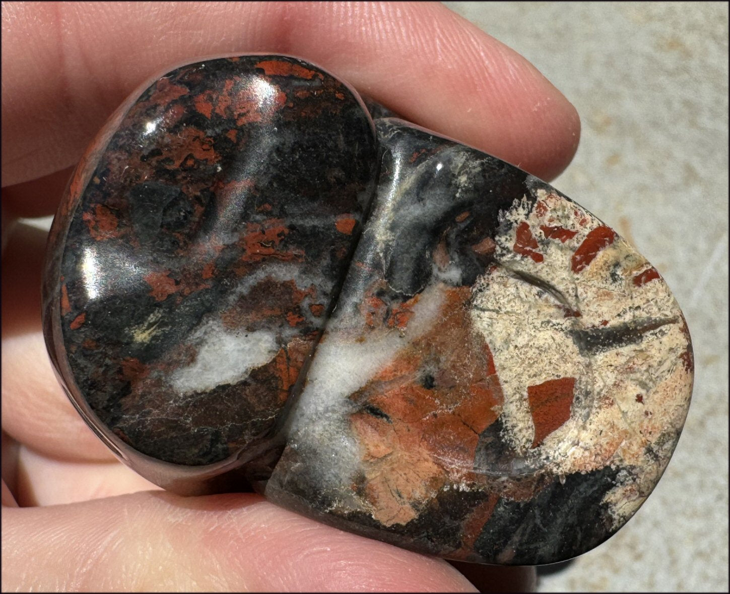 Brecciated Jasper CRYSTAL SKULL - Use with Dowsing, Animal Communication