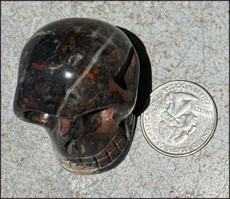 Brecciated Jasper CRYSTAL SKULL - Use with Dowsing, Animal Communication