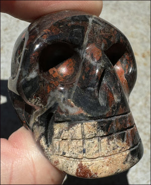 Brecciated Jasper CRYSTAL SKULL - Use with Dowsing, Animal Communication