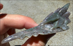 Rainbow Jasper PHOENIX Crystal Skull - Health and Re-Birth